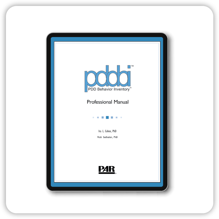 PDDBI product manual cover displayed on a tablet