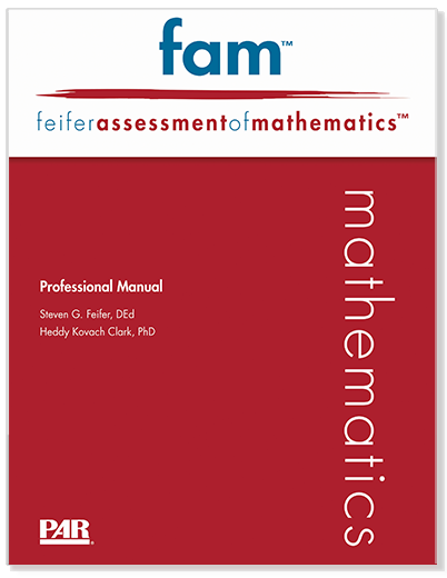 Photo of Feifer Assessment of Mathematics Screening Form